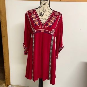 Boho Hippie tunic dress S